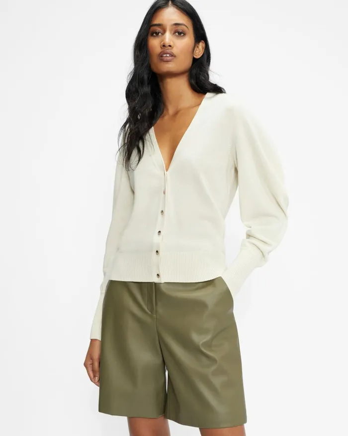 Drape Sleeved Cardigan Natural Women Ted Baker Sweaters Drape Sleeved Cardigan Natural Women Ted Baker Sweaters