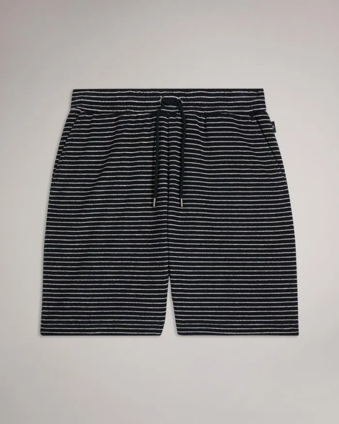 Drawstring Toweling Shorts Navy Men Ted Baker Shorts