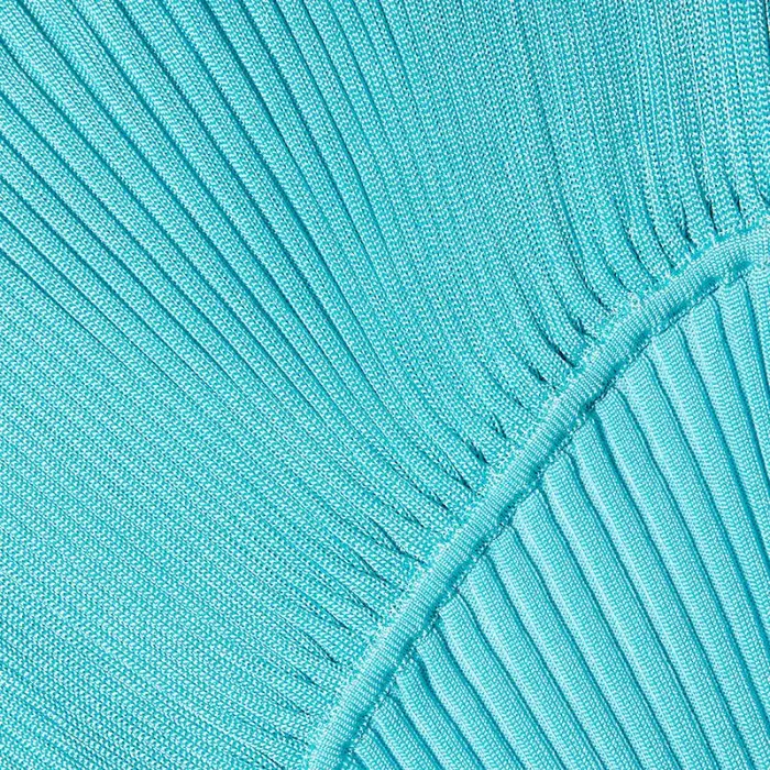Dresses Woman SelfPortrait Aqua Viscose Knitted Midi Dress Dresses Woman SelfPortrait Aqua Viscose Knitted Midi Dress
