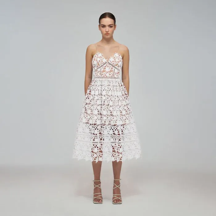 Dresses Woman SelfPortrait Azaelea Dress White