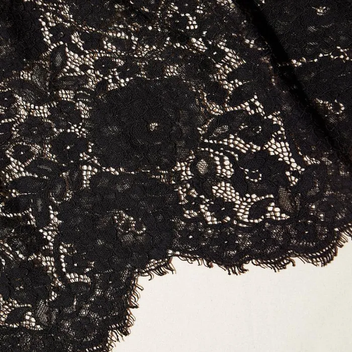 Dresses Woman SelfPortrait Black Cord Lace Insert Midi Dress Dresses Woman SelfPortrait Black Cord Lace Insert Midi Dress