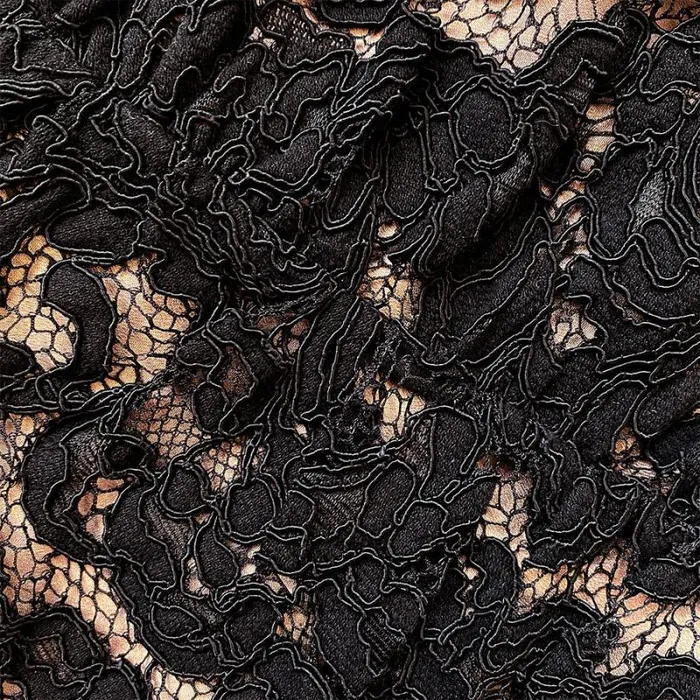 Dresses Woman SelfPortrait Black Cord Lace Midi Dress Dresses Woman SelfPortrait Black Cord Lace Midi Dress