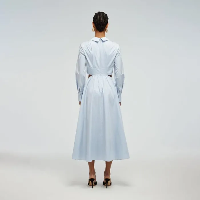 Dresses Woman SelfPortrait Black Cut Out Midi Dress Dresses Woman SelfPortrait Black Cut Out Midi Dress