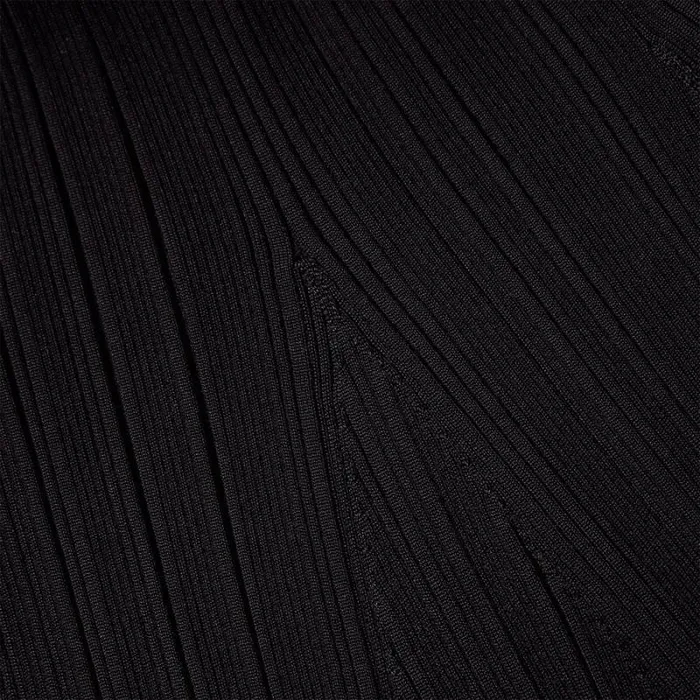 Dresses Woman SelfPortrait Black Ribbed Knit Maxi Dress Dresses Woman SelfPortrait Black Ribbed Knit Maxi Dress