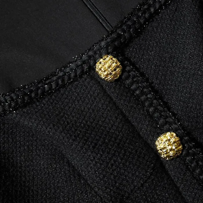 Dresses Woman SelfPortrait Black Textured Woven Mini Dress Dresses Woman SelfPortrait Black Textured Woven Mini Dress