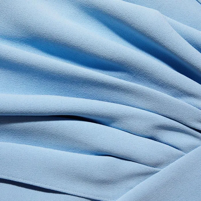 Dresses Woman SelfPortrait Blue Crepe Midi Dress Dresses Woman SelfPortrait Blue Crepe Midi Dress