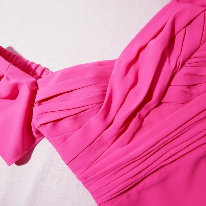 Dresses Woman SelfPortrait Bright Pink Iris Midi Dress Dresses Woman SelfPortrait Bright Pink Iris Midi Dress