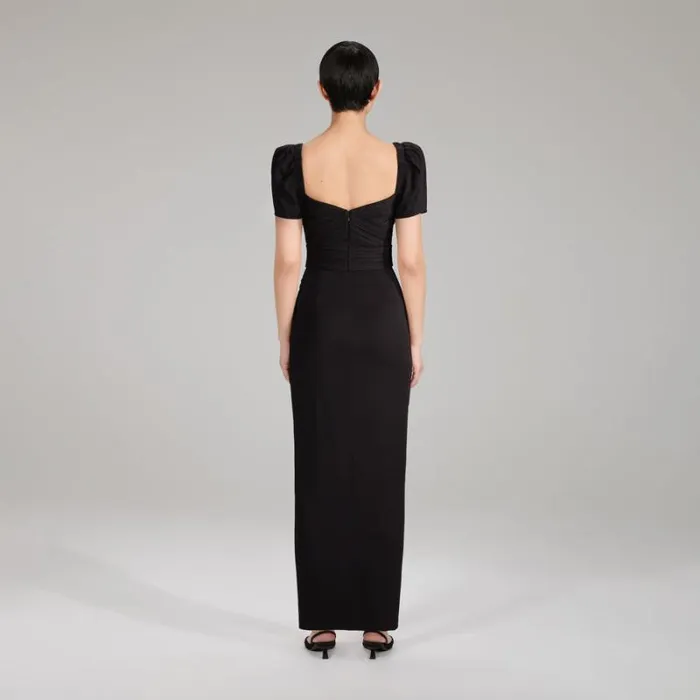 Dresses Woman SelfPortrait Burgundy Stretch Crepe Midi Dress Dresses Woman SelfPortrait Burgundy Stretch Crepe Midi Dress