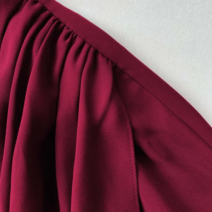 Dresses Woman SelfPortrait Burgundy Stretch Crepe Midi Dress Dresses Woman SelfPortrait Burgundy Stretch Crepe Midi Dress