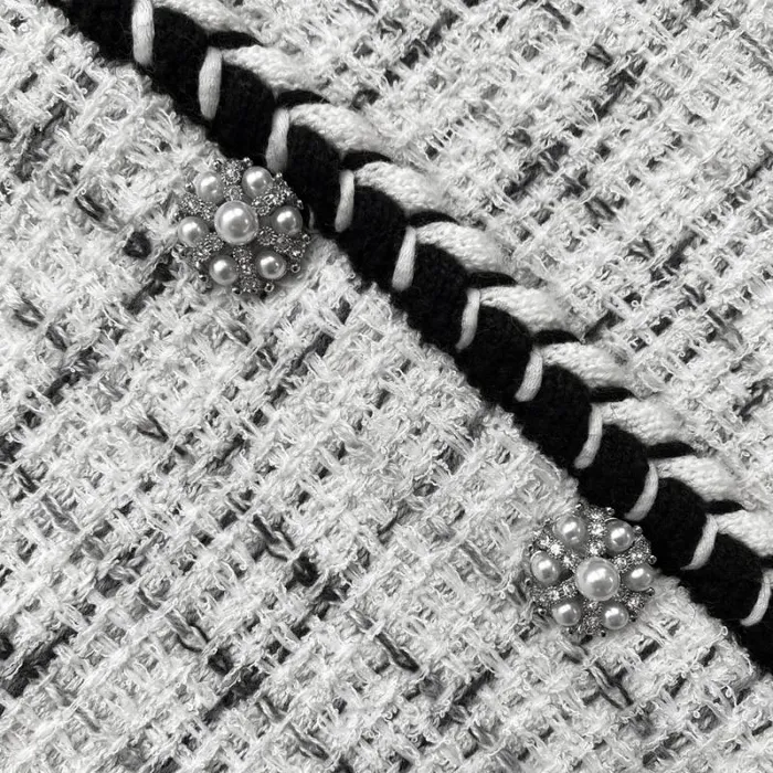Dresses Woman SelfPortrait Check Yarn Knit Mini Dress Dresses Woman SelfPortrait Check Yarn Knit Mini Dress