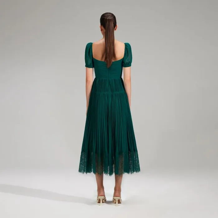 Dresses Woman SelfPortrait Cobalt Chiffon Midi Dress Dresses Woman SelfPortrait Cobalt Chiffon Midi Dress