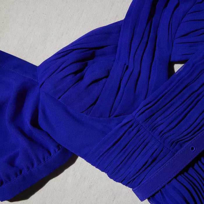 Dresses Woman SelfPortrait Cobalt Chiffon Midi Dress Dresses Woman SelfPortrait Cobalt Chiffon Midi Dress