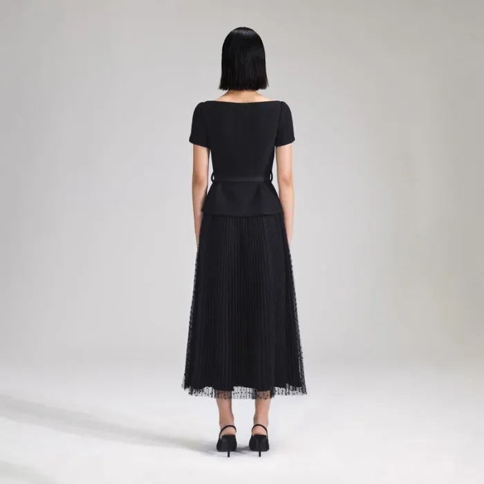 Dresses Woman SelfPortrait Cream Boucle Midi Dress Dresses Woman SelfPortrait Cream Boucle Midi Dress