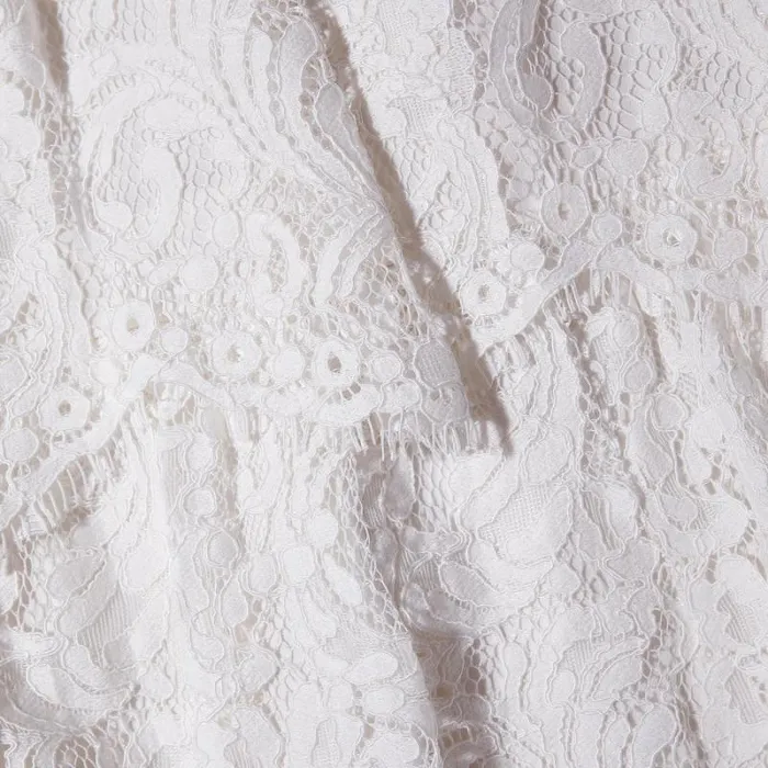 Dresses Woman SelfPortrait Cream Cord Lace Tiered Midi Dress Dresses Woman SelfPortrait Cream Cord Lace Tiered Midi Dress
