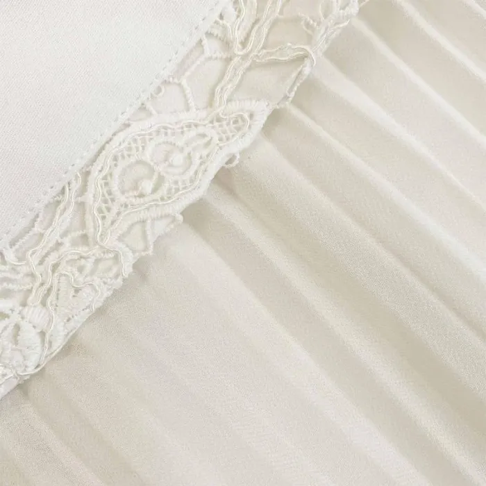 Dresses Woman SelfPortrait Cream Guipure Lace Midi Dress Dresses Woman SelfPortrait Cream Guipure Lace Midi Dress