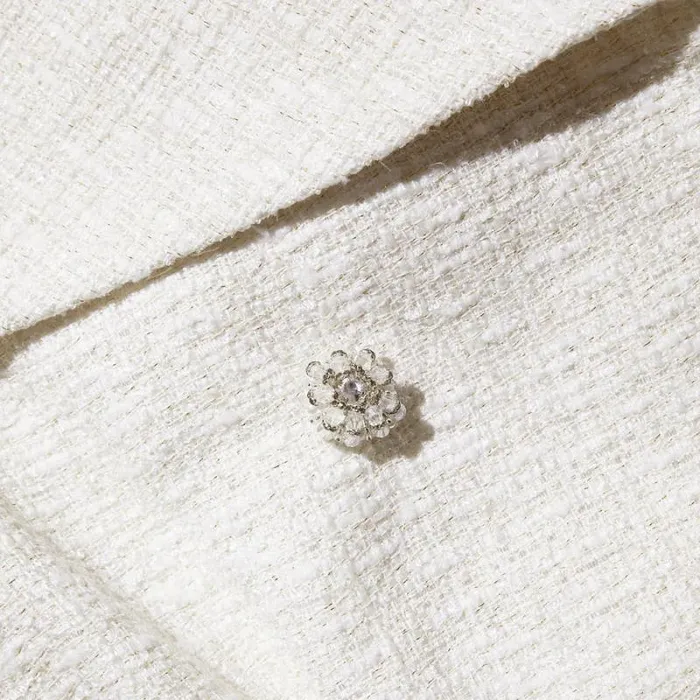 Dresses Woman SelfPortrait Cream Metallic Boucle Mini Dress Dresses Woman SelfPortrait Cream Metallic Boucle Mini Dress