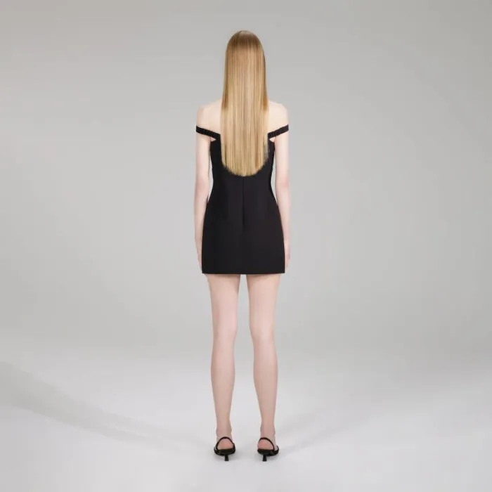 Dresses Woman SelfPortrait Crepe Bow Midi Dress Dresses Woman SelfPortrait Crepe Bow Midi Dress
