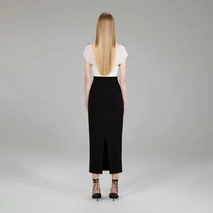 Dresses Woman SelfPortrait Crepe Bow Midi Dress Dresses Woman SelfPortrait Crepe Bow Midi Dress