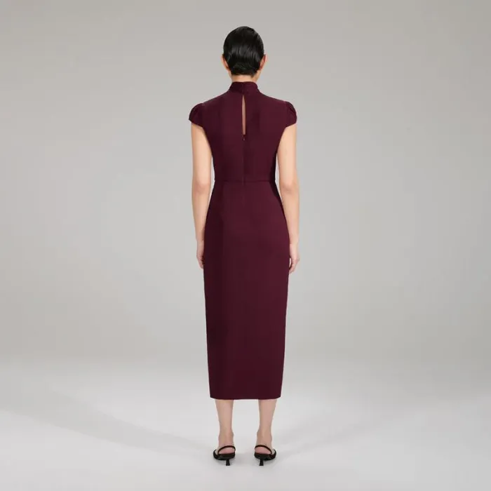 Dresses Woman SelfPortrait Crepe Bow Midi Dress Dresses Woman SelfPortrait Crepe Bow Midi Dress