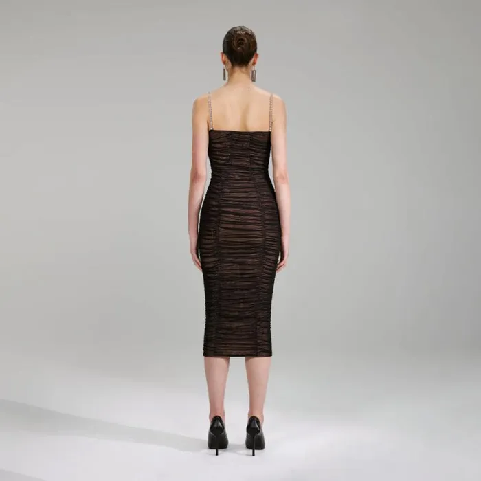 Dresses Woman SelfPortrait Double Mesh Mini Dress Dresses Woman SelfPortrait Double Mesh Mini Dress