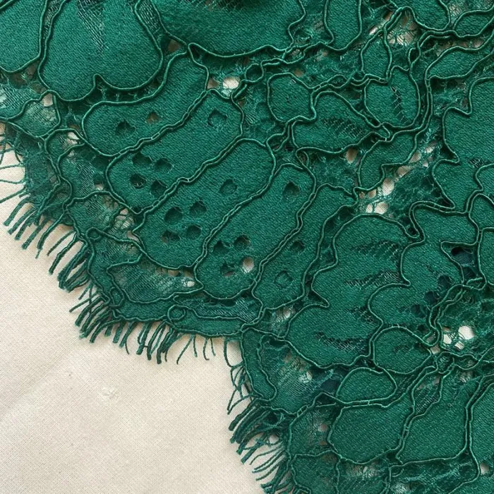 Dresses Woman SelfPortrait Green Cord Lace Tiered Midi Dress Dresses Woman SelfPortrait Green Cord Lace Tiered Midi Dress