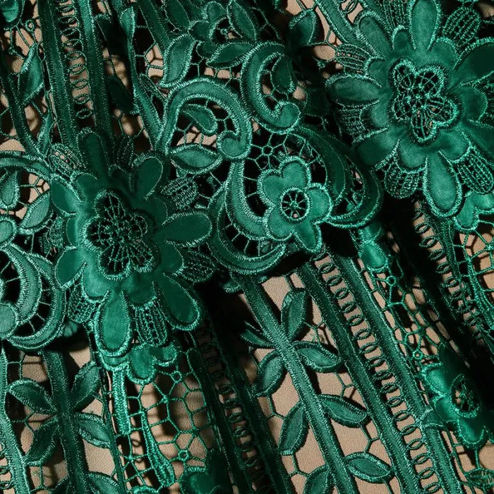 Dresses Woman SelfPortrait Green Lace Midi Dress Dresses Woman SelfPortrait Green Lace Midi Dress
