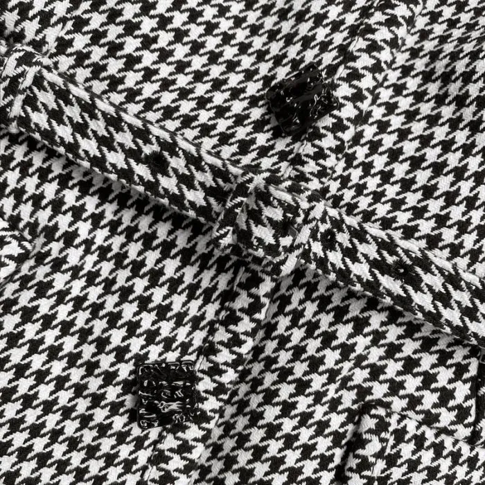 Dresses Woman SelfPortrait Houndstooth And Chiffon Midi Dress Dresses Woman SelfPortrait Houndstooth And Chiffon Midi Dress