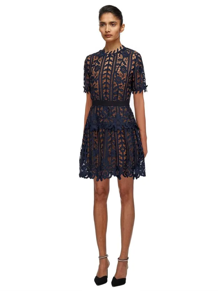 Dresses Woman SelfPortrait Lace ALine Dress Dresses Woman SelfPortrait Lace ALine Dress
