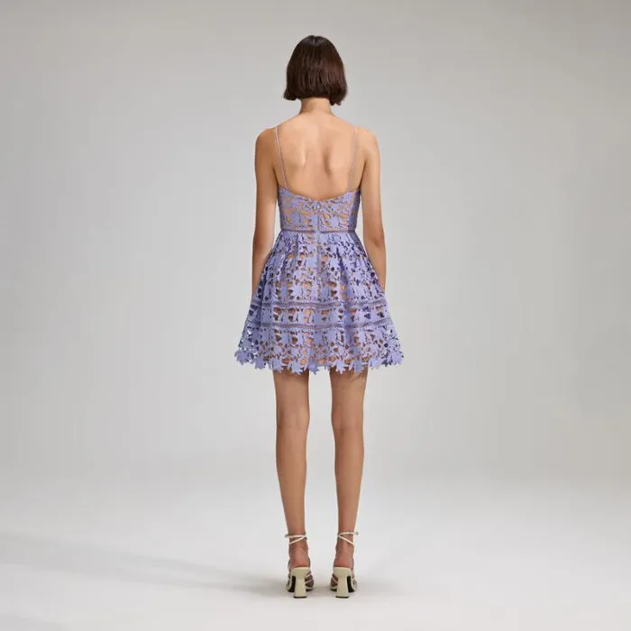 Dresses Woman SelfPortrait Lilac Azaelea Lace Mini Dress Dresses Woman SelfPortrait Lilac Azaelea Lace Mini Dress