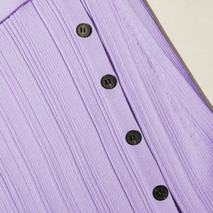 Dresses Woman SelfPortrait Lilac Knit Midi Dress Dresses Woman SelfPortrait Lilac Knit Midi Dress