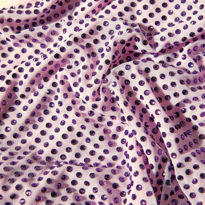 Dresses Woman SelfPortrait Lilac Rhinestone Mini Dress Dresses Woman SelfPortrait Lilac Rhinestone Mini Dress