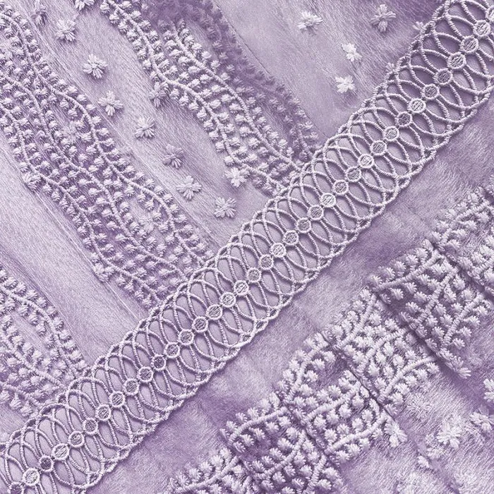 Dresses Woman SelfPortrait Lilac Tiered Lace Maxi Dress Dresses Woman SelfPortrait Lilac Tiered Lace Maxi Dress