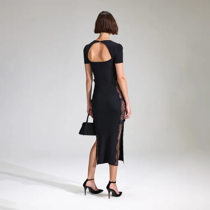 Dresses Woman SelfPortrait Lime Jersey OffShoulder Midi Dress Dresses Woman SelfPortrait Lime Jersey OffShoulder Midi Dress