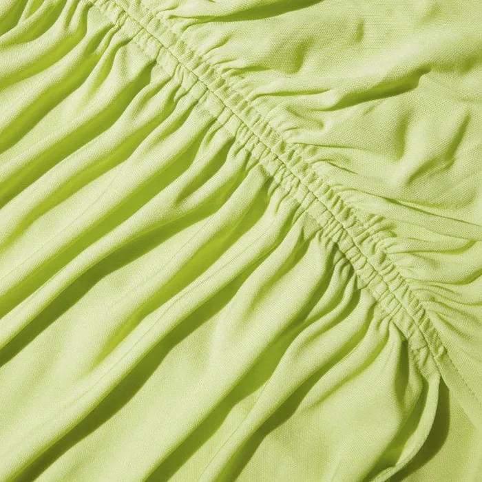 Dresses Woman SelfPortrait Lime Jersey OffShoulder Midi Dress Dresses Woman SelfPortrait Lime Jersey OffShoulder Midi Dress