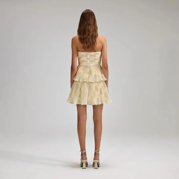 Dresses Woman SelfPortrait Metallic Jacquard Mini Dress Dresses Woman SelfPortrait Metallic Jacquard Mini Dress