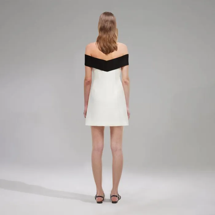 Dresses Woman SelfPortrait Off Shoulder Bow Dress Dresses Woman SelfPortrait Off Shoulder Bow Dress