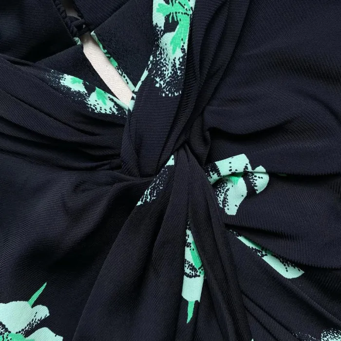 Dresses Woman SelfPortrait Pansy Print Stretch Crepe Midi Dress Dresses Woman SelfPortrait Pansy Print Stretch Crepe Midi Dress