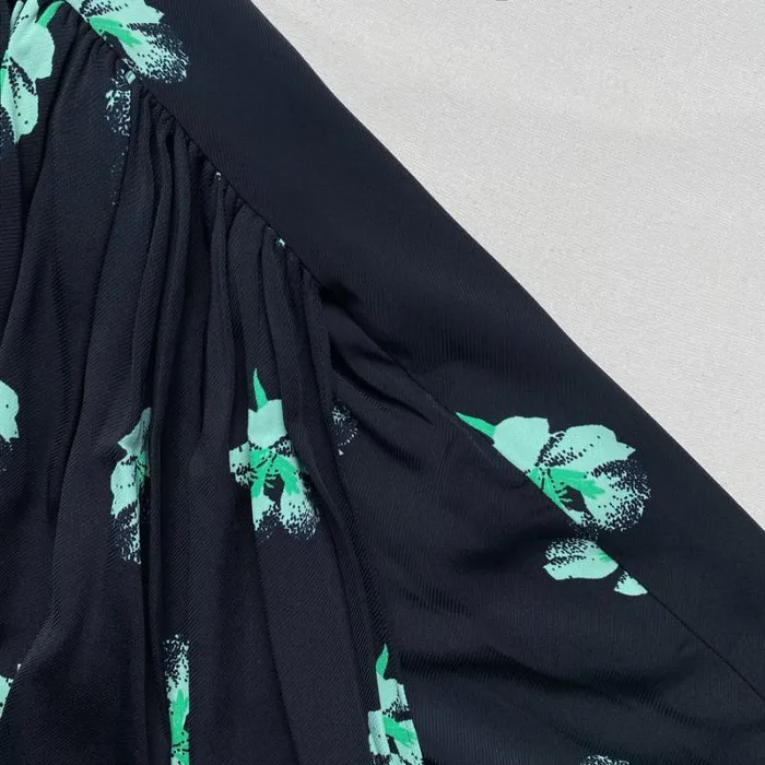 Dresses Woman SelfPortrait Pansy Print Stretch Crepe Midi Dress Dresses Woman SelfPortrait Pansy Print Stretch Crepe Midi Dress