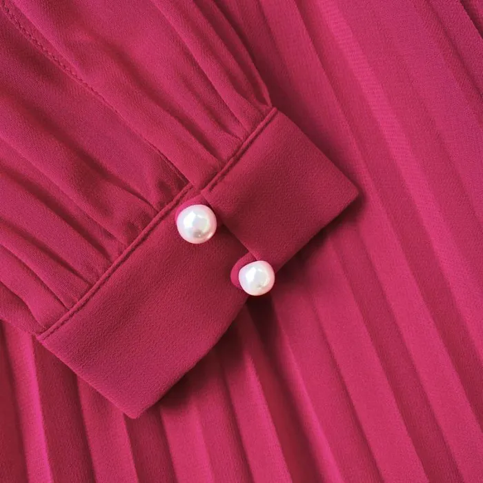 Dresses Woman SelfPortrait Pink Chiffon Midi Dress Dresses Woman SelfPortrait Pink Chiffon Midi Dress