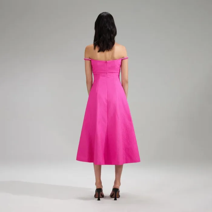 Dresses Woman SelfPortrait Pink Chiffon Sleeveless Ruffle Maxi Dress Dresses Woman SelfPortrait Pink Chiffon Sleeveless Ruffle Maxi Dress