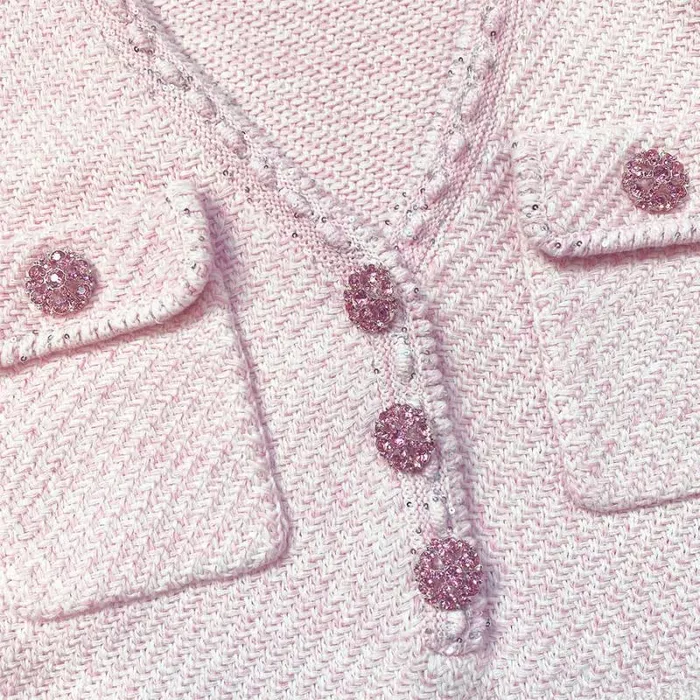 Dresses Woman SelfPortrait Pink Cotton Knit Mini Dress Dresses Woman SelfPortrait Pink Cotton Knit Mini Dress