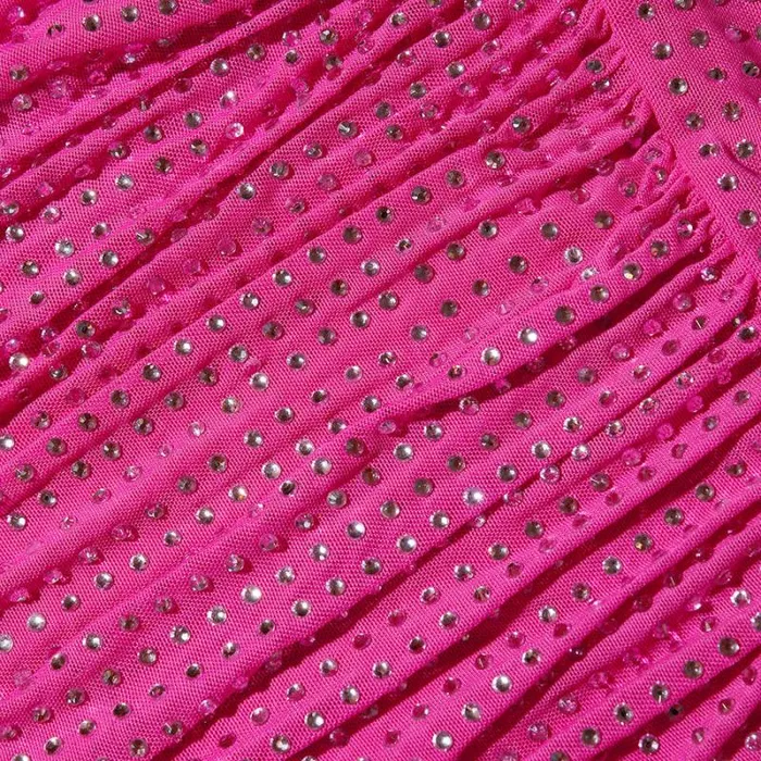 Dresses Woman SelfPortrait Pink Rhinestone Midi Dress Dresses Woman SelfPortrait Pink Rhinestone Midi Dress