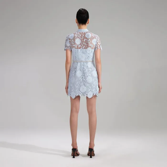 Dresses Woman SelfPortrait Pink Rose Lace Mini Dress Dresses Woman SelfPortrait Pink Rose Lace Mini Dress