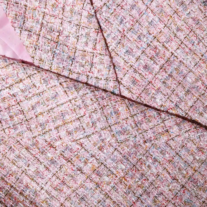Dresses Woman SelfPortrait Pink V Neck Boucle Tailored Mini Dress Dresses Woman SelfPortrait Pink V Neck Boucle Tailored Mini Dress