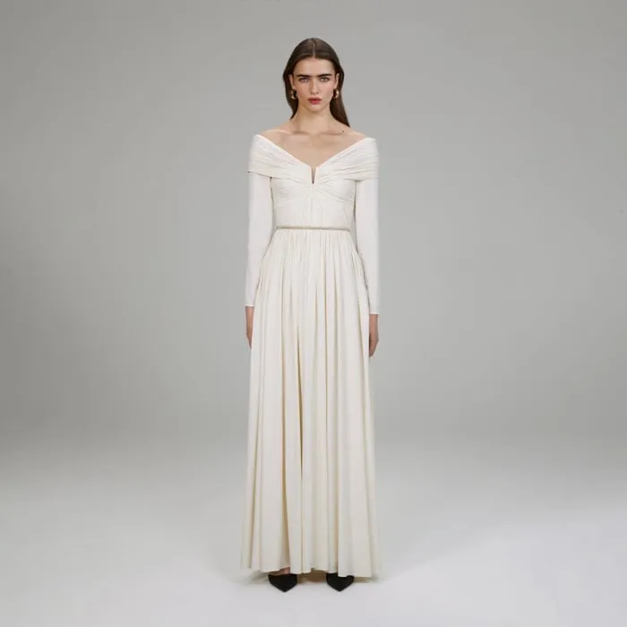 Dresses Woman SelfPortrait Pleated Crochet Floral Maxi Dress Dresses Woman SelfPortrait Pleated Crochet Floral Maxi Dress