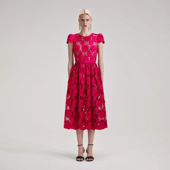 Dresses Woman SelfPortrait Poppy Midi Dress