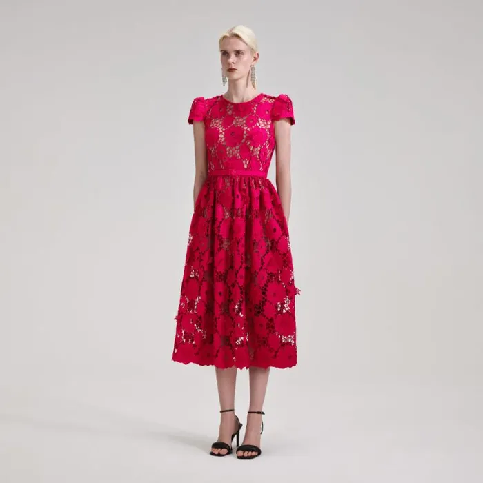Dresses Woman SelfPortrait Poppy Midi Dress Dresses Woman SelfPortrait Poppy Midi Dress