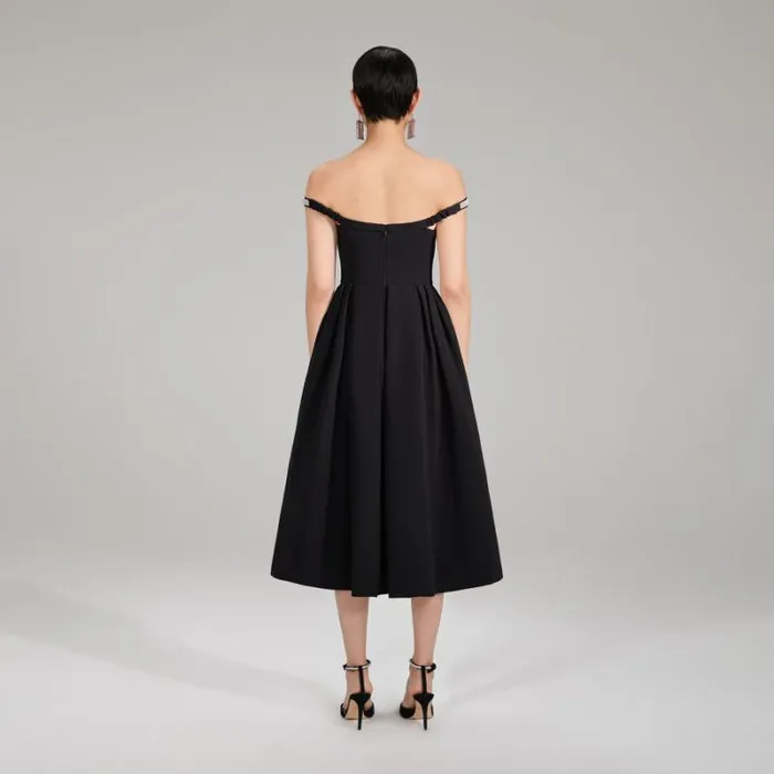 Dresses Woman SelfPortrait Red Crepe Bow Midi Dress Dresses Woman SelfPortrait Red Crepe Bow Midi Dress