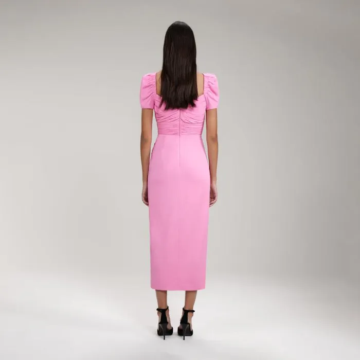 Dresses Woman SelfPortrait Red Iris Midi Dress Dresses Woman SelfPortrait Red Iris Midi Dress