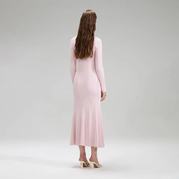 Dresses Woman SelfPortrait Red Viscose Knit Midi Dress Dresses Woman SelfPortrait Red Viscose Knit Midi Dress